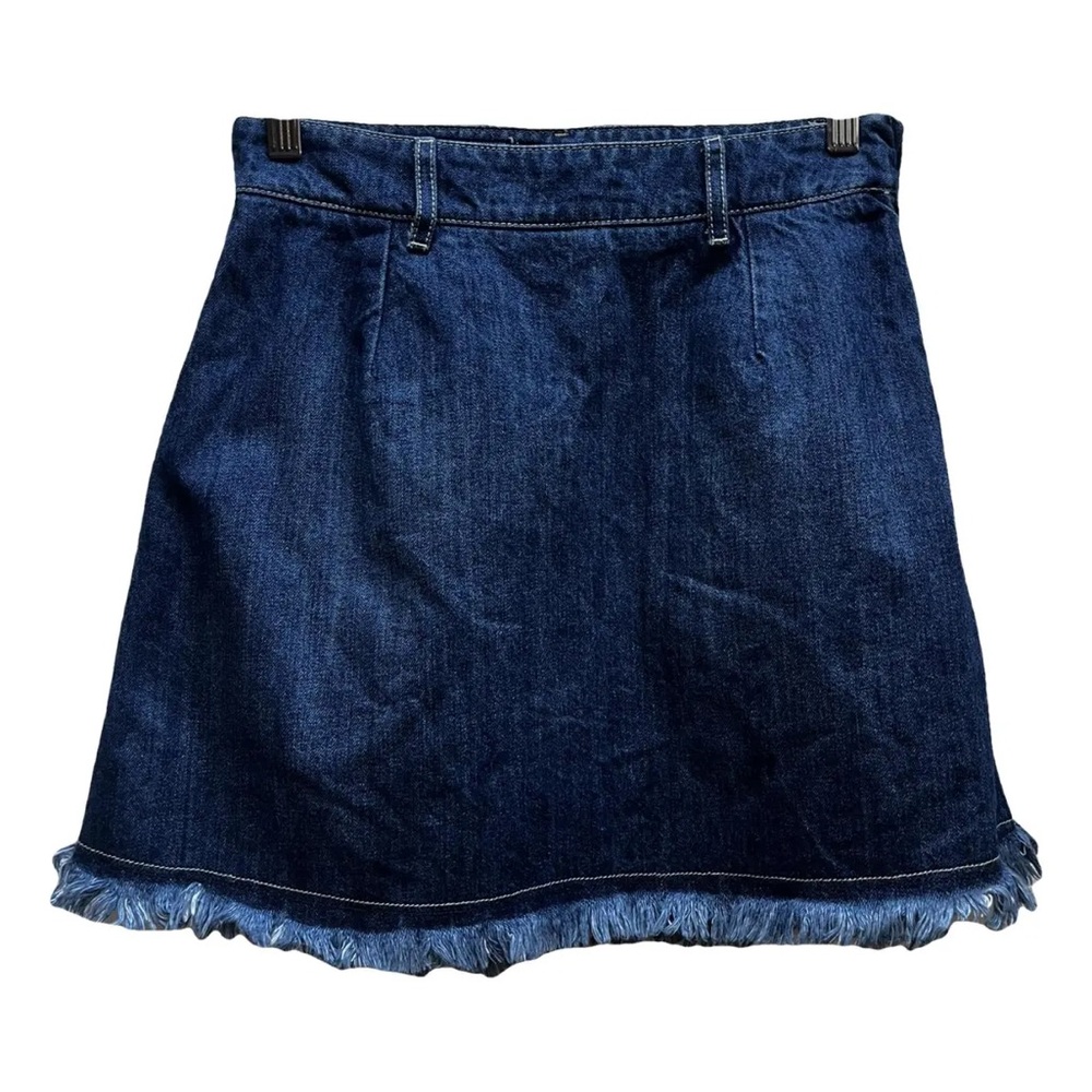 Each x Other fray Denim mini skirt size small